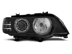 HEADLIGHTS ANGEL EYES BLACK LED INDICATOR fits BMW X5 E53 09.99-10.03