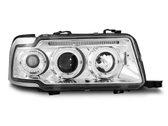 HEADLIGHTS ANGEL EYES CHROME fits AUDI 80 B4 09.91-04.96