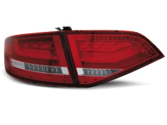 LED TAIL LIGHTS RED WHITE fits AUDI A4 B8 08-11 SEDAN