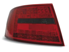 LED TAIL LIGHTS RED SMOKE fits AUDI A6 C6 SEDAN 04.04-08