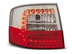 LED TAIL LIGHTS RED WHITE fits AUDI A6 05.97-05.04 AVANT