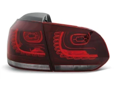 LED TAIL LIGHTS RED WHITE fits VW GOLF 6 10.08-12