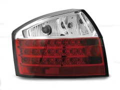 LED TAIL LIGHTS RED WHITE fits AUDI A4 10.00-10.04