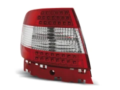 LED TAIL LIGHTS RED WHITE fits AUDI A4 11.94-09.00